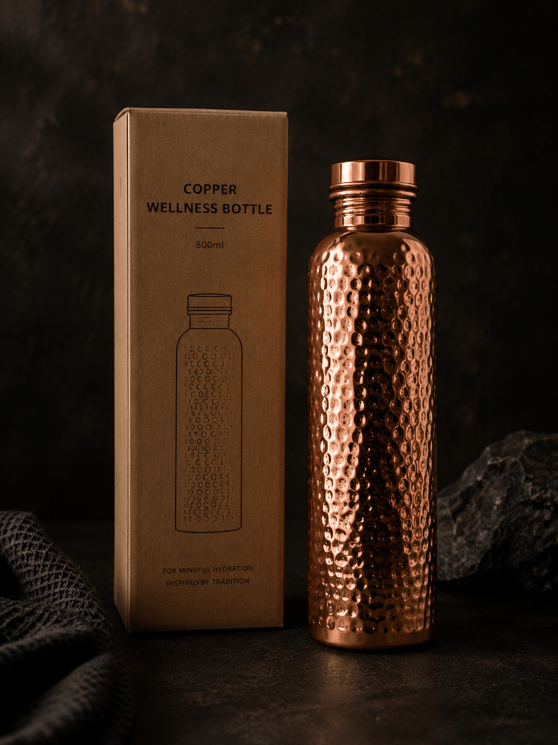 Bare™ PureFlow Copper Wellness Bottle - Bare Wellness